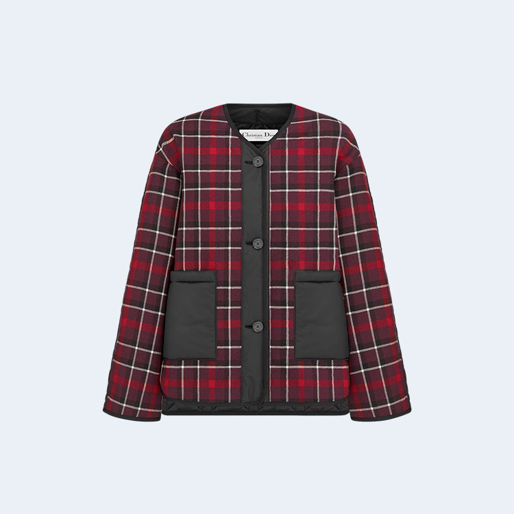 디올 매크로까나쥬 패널링 피코트