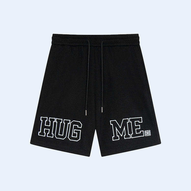 지방시 하드웨어 로고 쇼츠 블랙