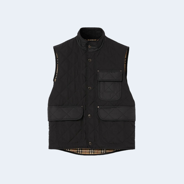 버버리 퀄팅 패딩 베스트