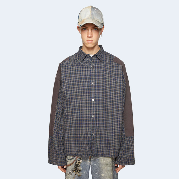 아크네 스튜디오 체크 버튼업 셔츠