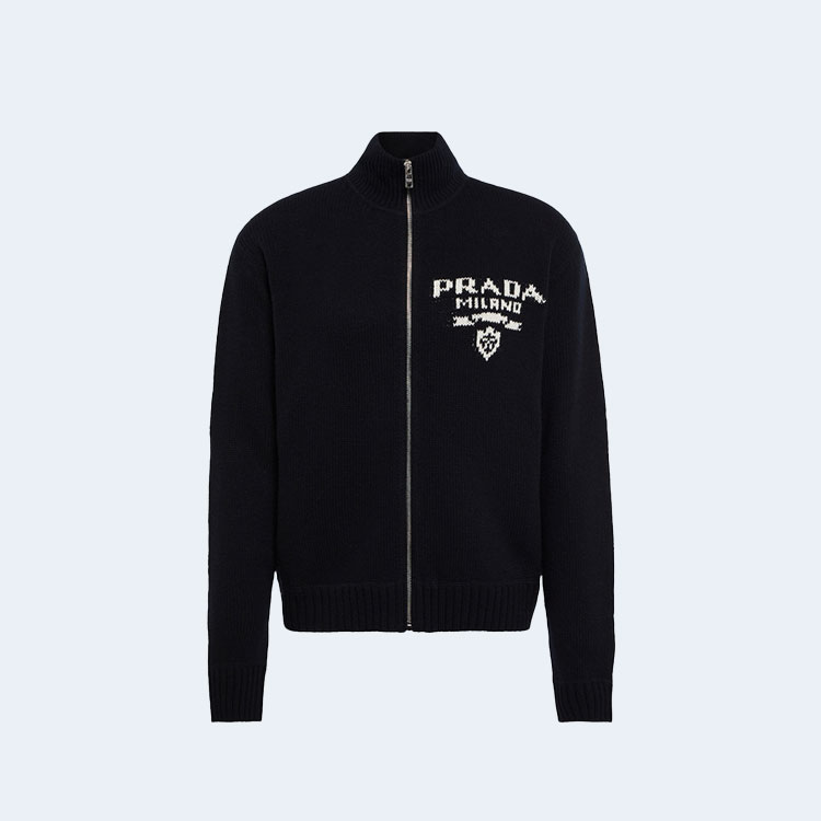 프라다 울 캐시미어 가디건