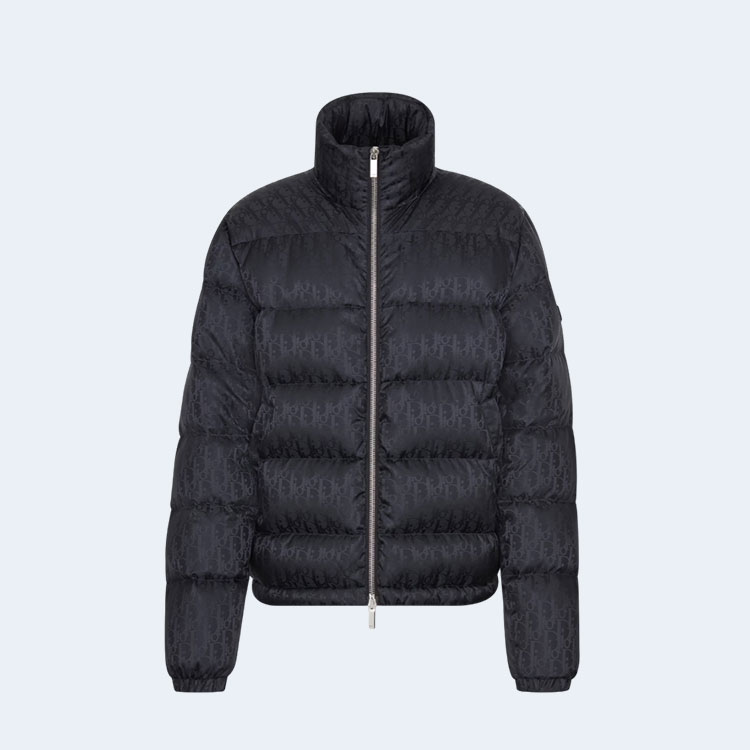 디올 오블리크 다운 자켓 블랙