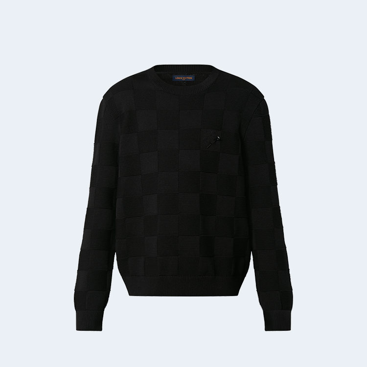 루이비통 다미에 스티치 크루넥셔츠