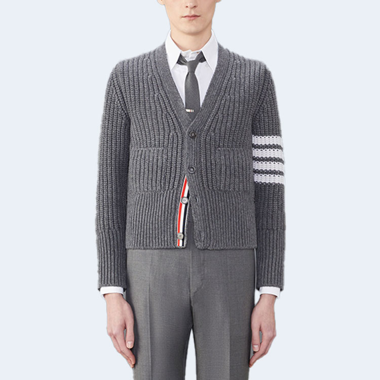 톰브라운 캐시미어 4-바 클래식 가디건