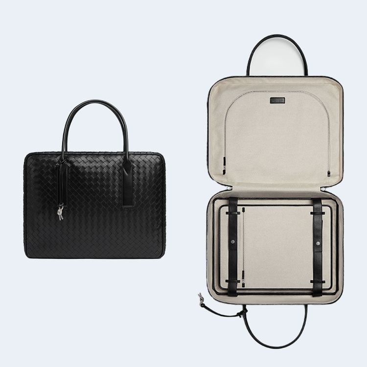 보테가 베네타 겟어웨이 라지 트래블백 블랙