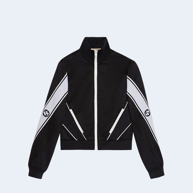 구찌 코튼 저지 집업 자켓