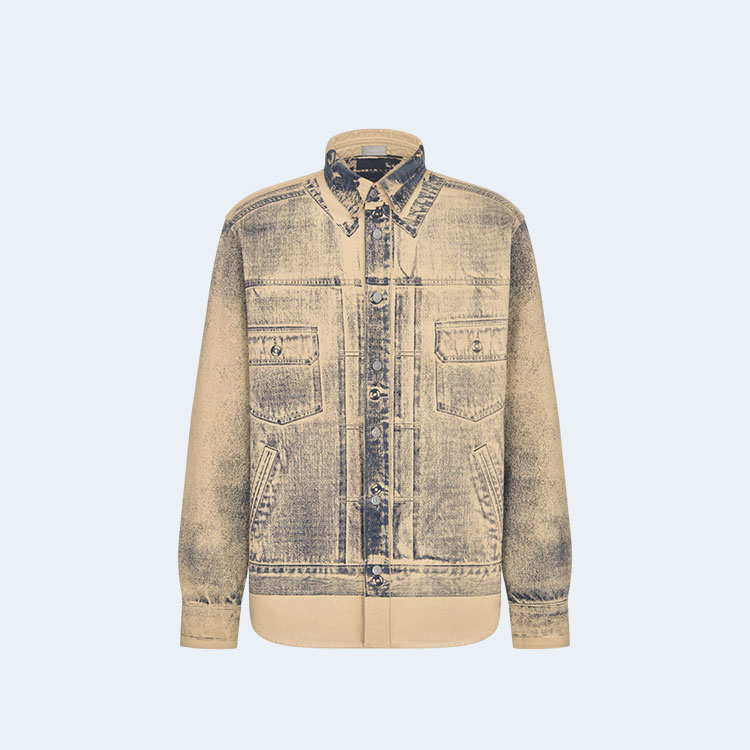 디올 MKII-이펙트 베이지 오가닉 오버셔츠