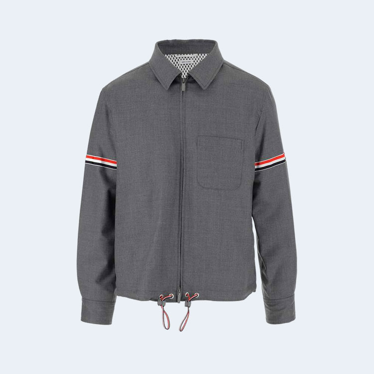 톰브라운 RWB 미드 그레이 집업 자켓