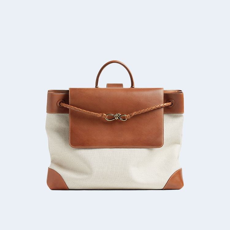 보테가 베네타 라지 안디아모 백팩 라이트우드