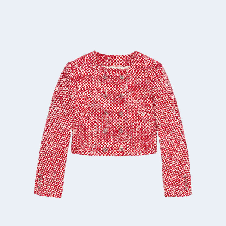 구찌 트위드 핑크 자켓