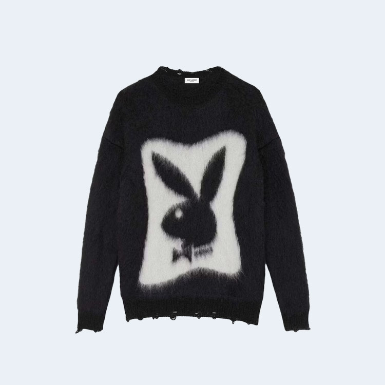 생로랑 플레이보이 모헤어 스웨터