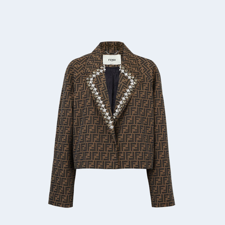 펜디 FF 캔버스 브라운 자켓