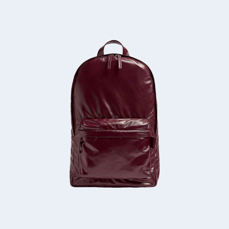 보테가 베네타 머드 미디엄 아키타입 백팩 버건디