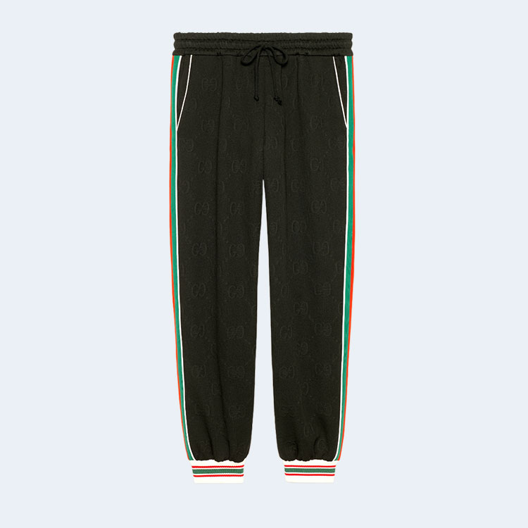 구찌 GG 자카드 저지 조깅 팬츠