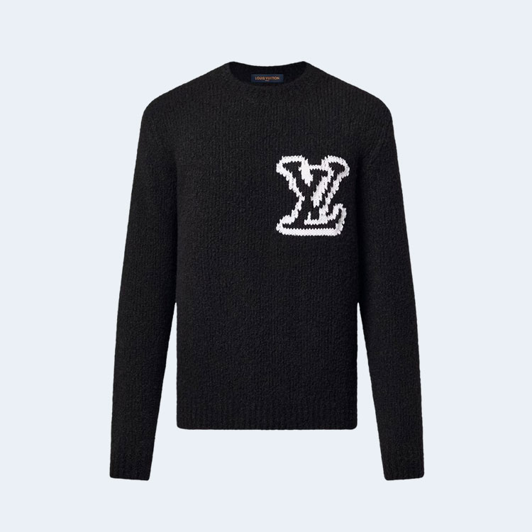 루이비통 울 블랜드 크루넥 블랙