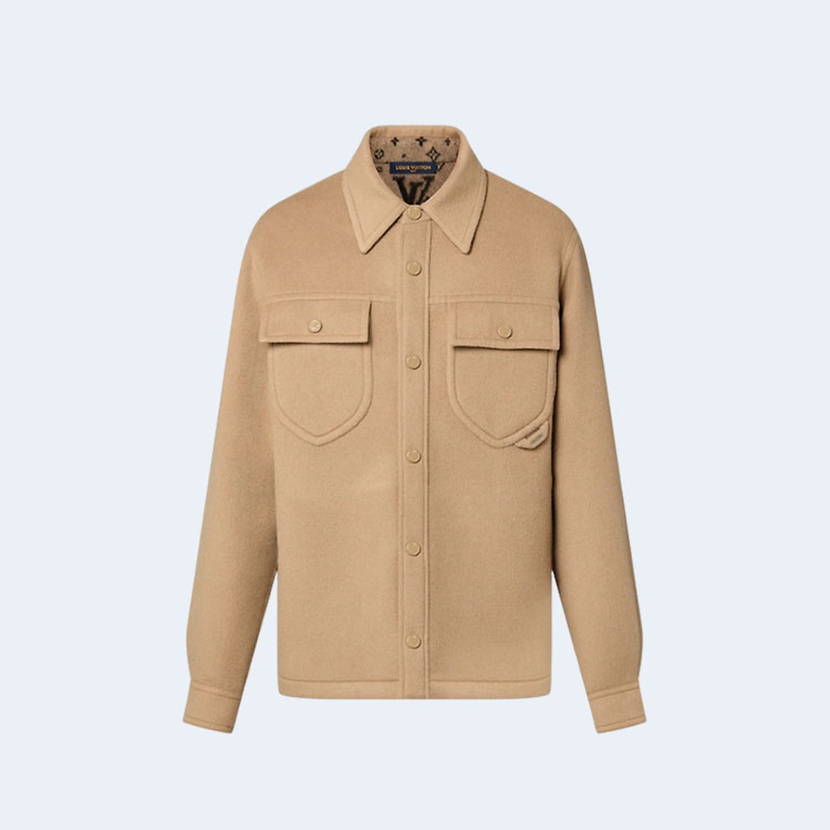 루이비통 더블 페이스 울 블렌드 오버셔츠 1AFA43