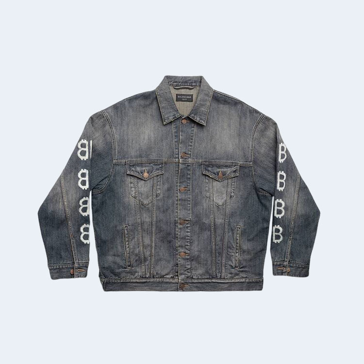 발렌시아가 크립토 라지 핏 데님 자켓