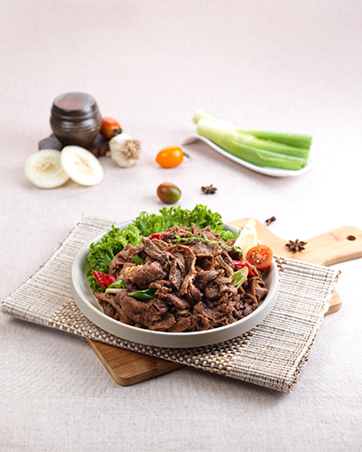 달콤한 간장 소스에 불향 가득!