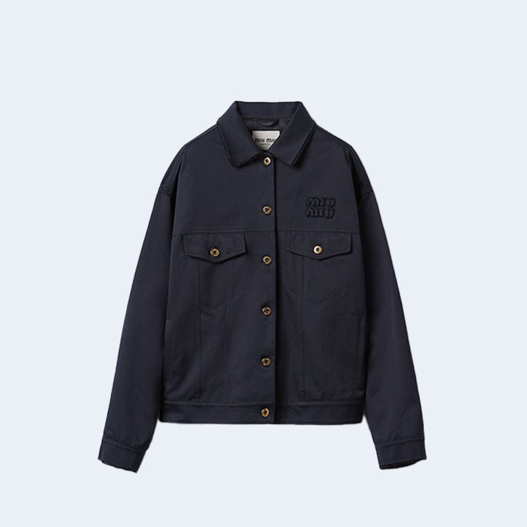 미우미우 치노 블루종 재킷