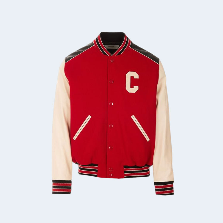 셀린느 레드 C 패치 테티 자켓