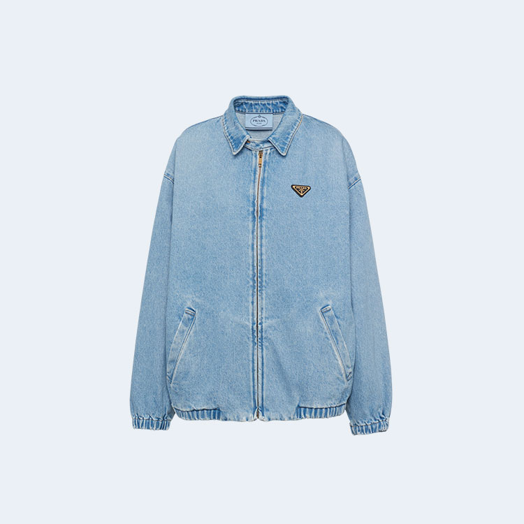 프라다 스카이 블루 데님 자켓