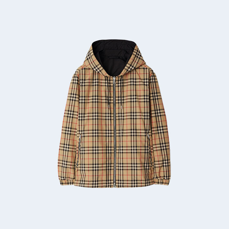 버버리 리버시블 체크 재킷