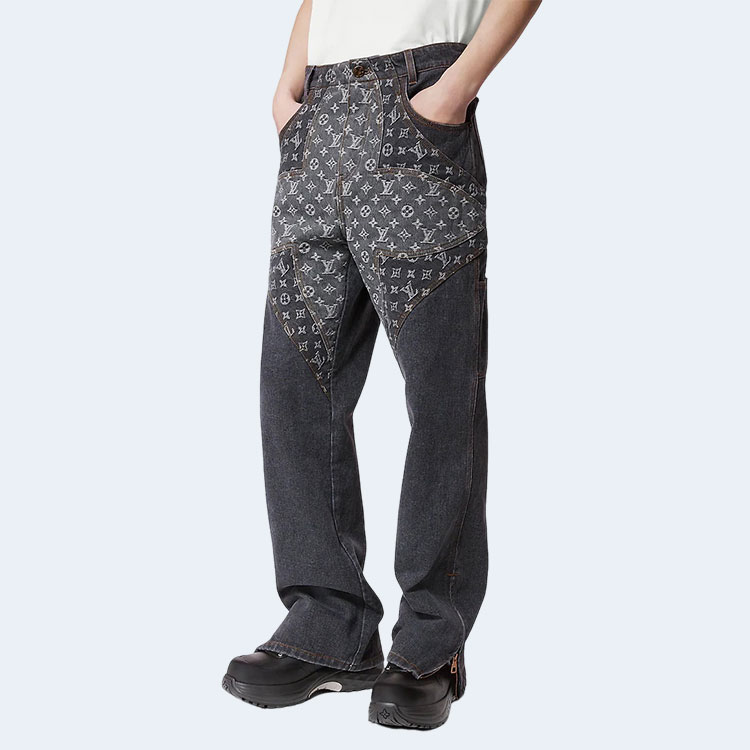 루이비통 모노그램 플라워 데님 팬츠 1ABYEC
