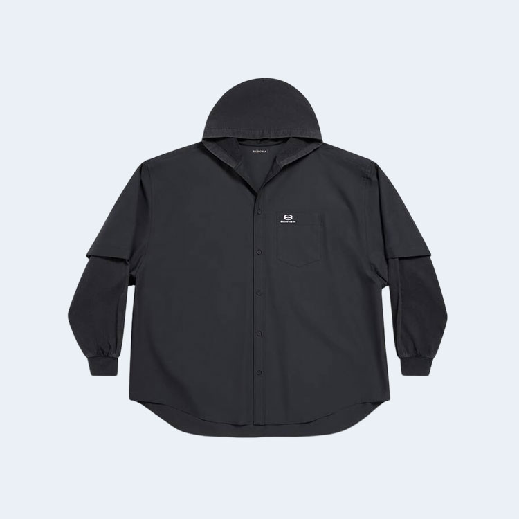 발렌시아가 유니티 패치드 라지 핏 셔츠