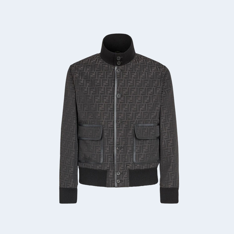 펜디 FF 자카드 패브릭 블루종 자켓
