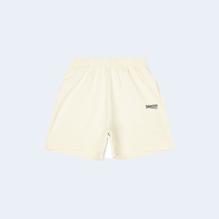 발렌시아가 로고 프린트 트랙 쇼츠