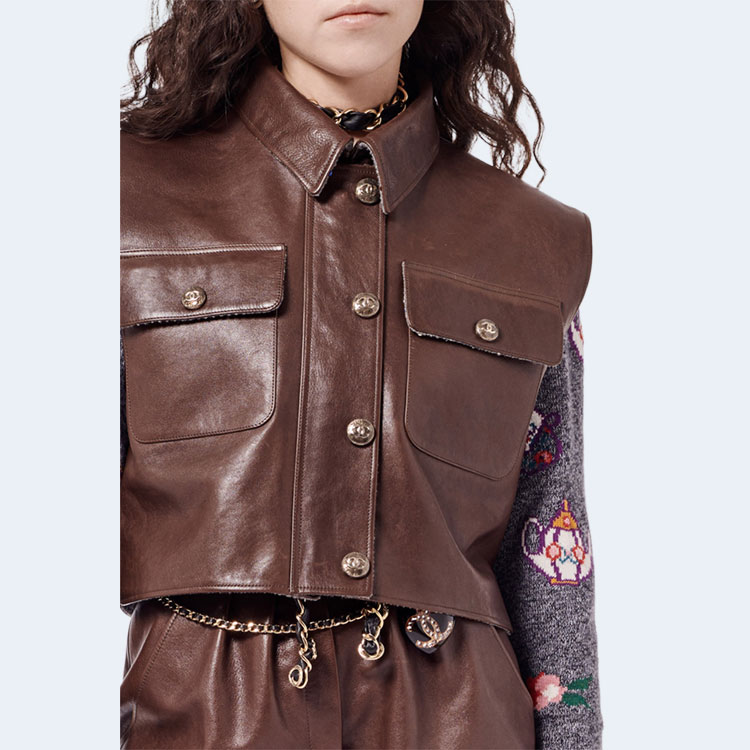 샤넬 카프스킨 베스트