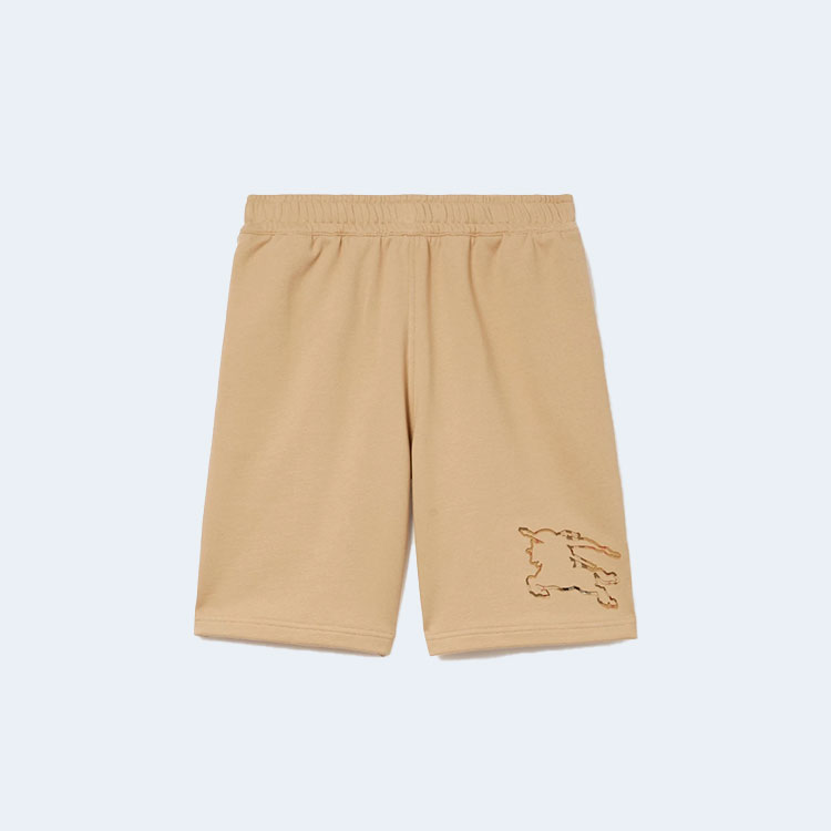 버버리 코튼 모티프 자수 쇼츠 베이지