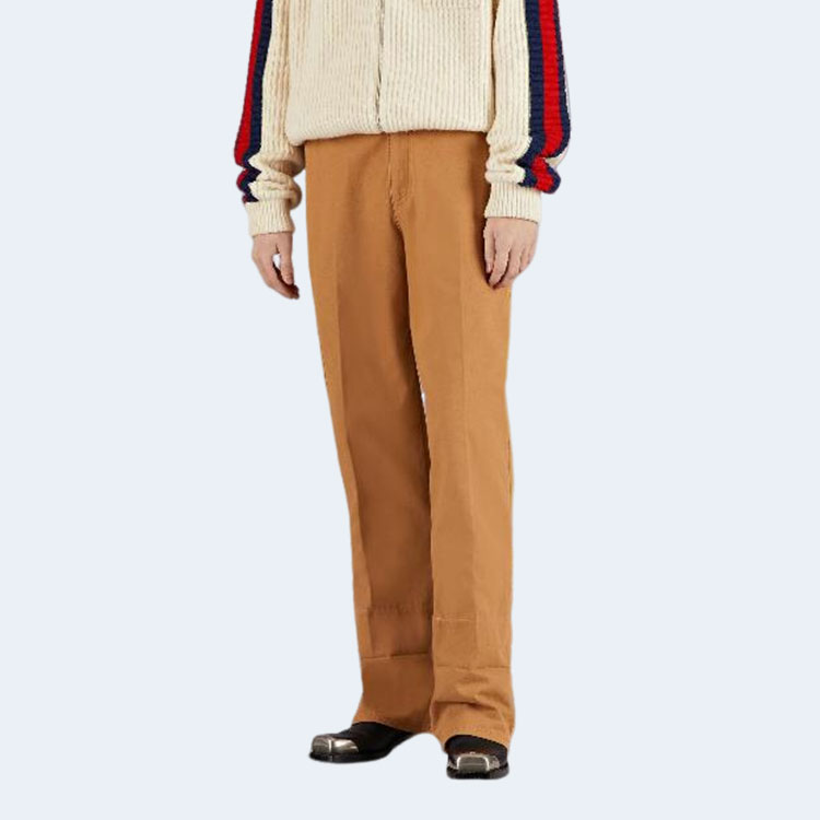 구찌 GG 캔버스 커프 데님 팬츠