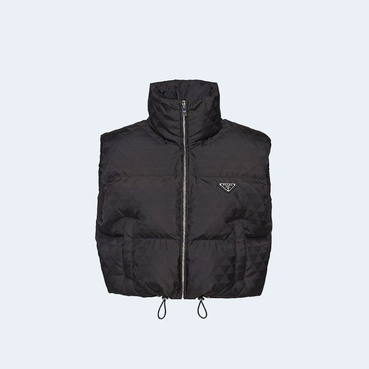 프라다 리나일론 다운 패딩 베스트