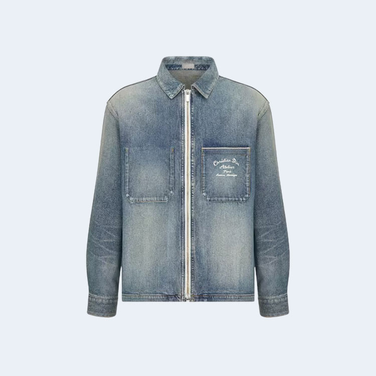 디올 아뜰리에 오버셔츠 블루 코튼