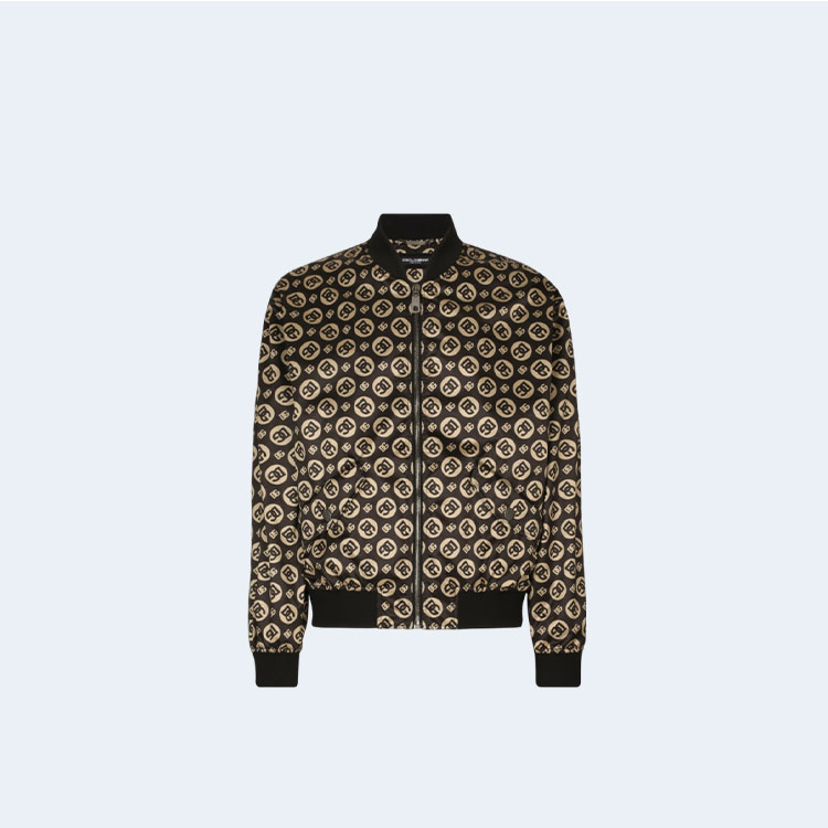 돌체앤가바나 로고 마니아 봄버 자켓