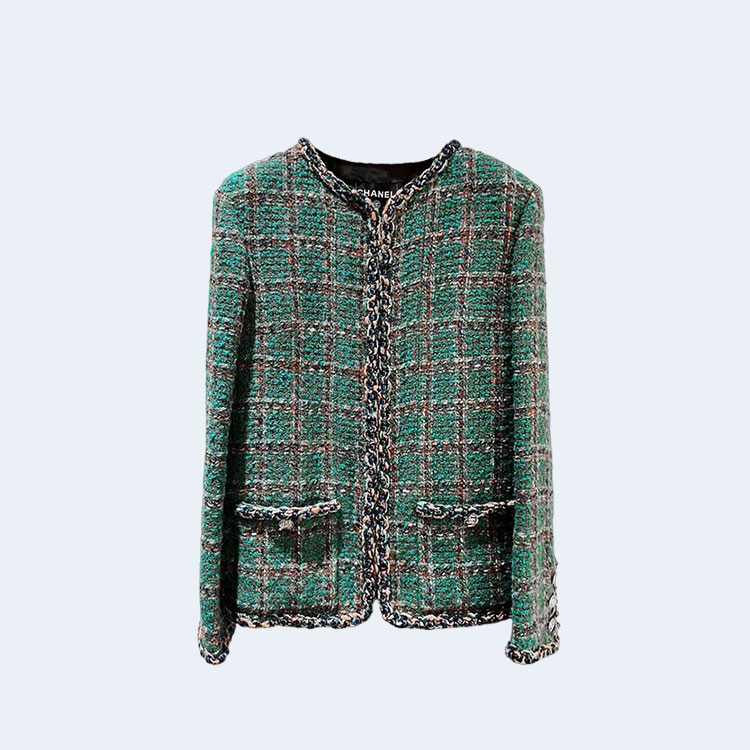 샤넬 울 실크 트위드 자켓