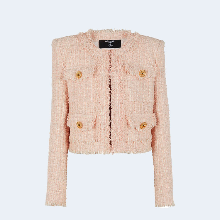 발망 칼라리스 트위드 재킷