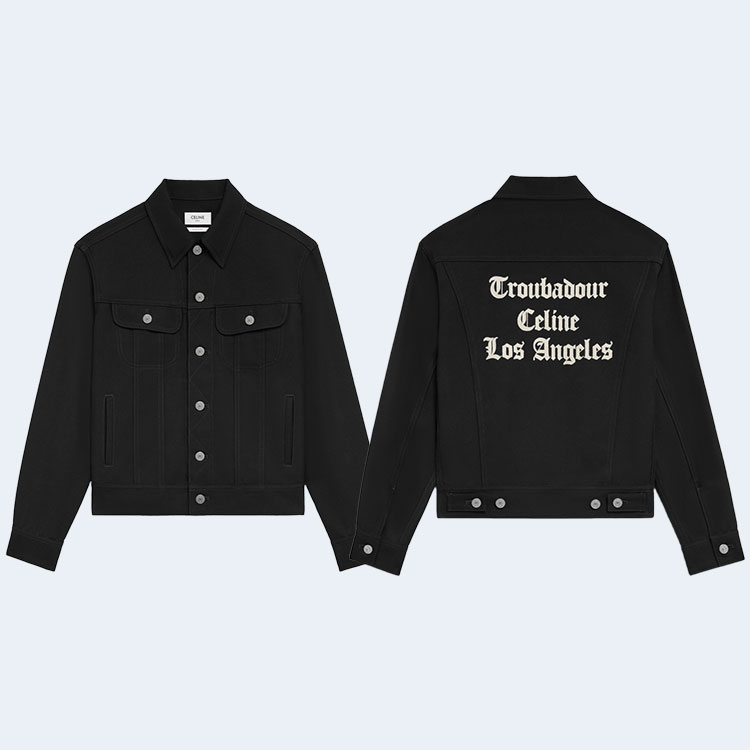 셀린느 로우워시 데님 트루바두르 트러커 재킷 22.9