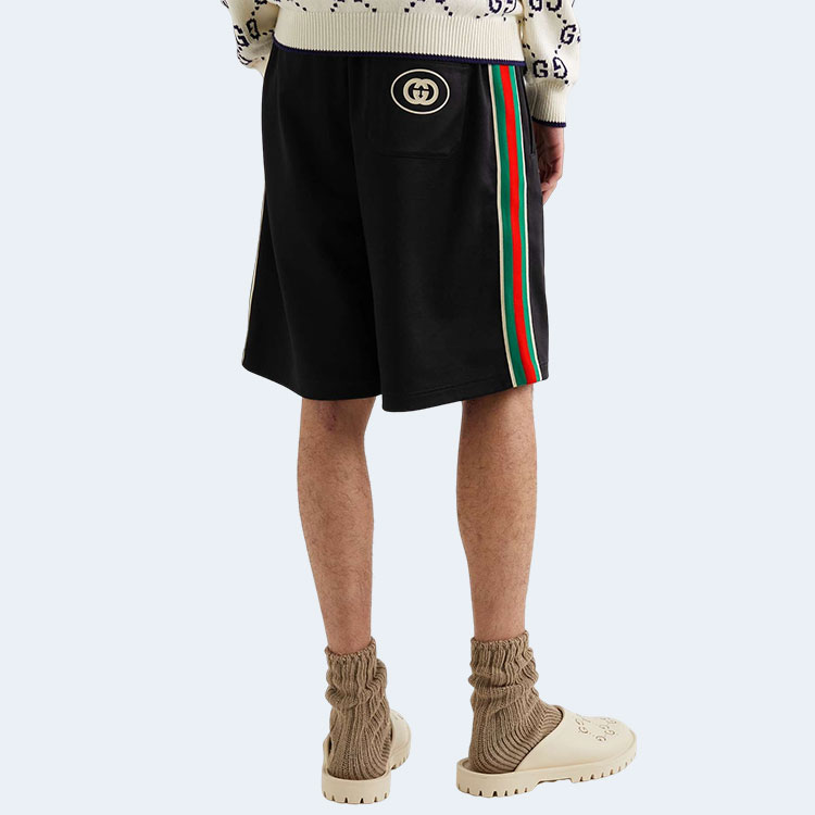 구찌 스트레이트레그 웨빙 테크 쇼츠