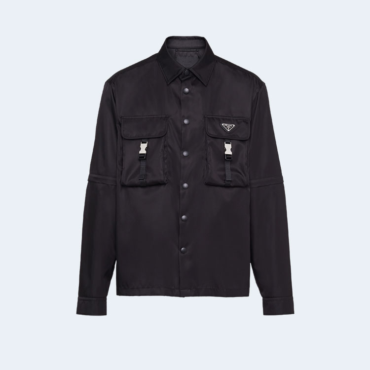 프라다 리나일론 셔츠 블랙