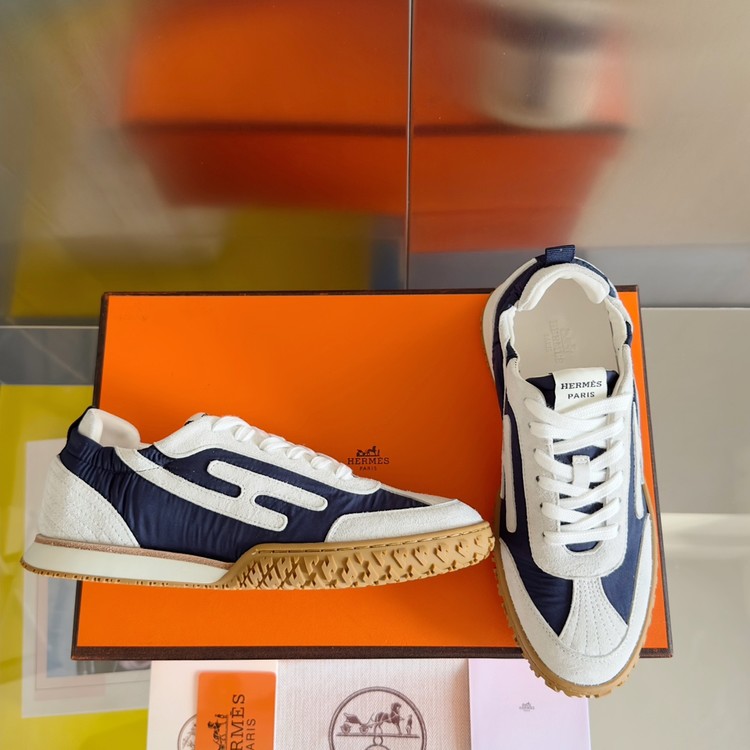 에르메스 Jet 스니커즈 네이비
