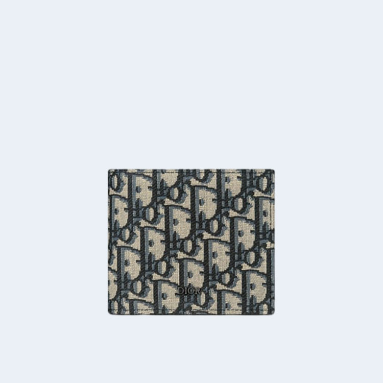 디올 오블리크 자카드 베이지 지갑