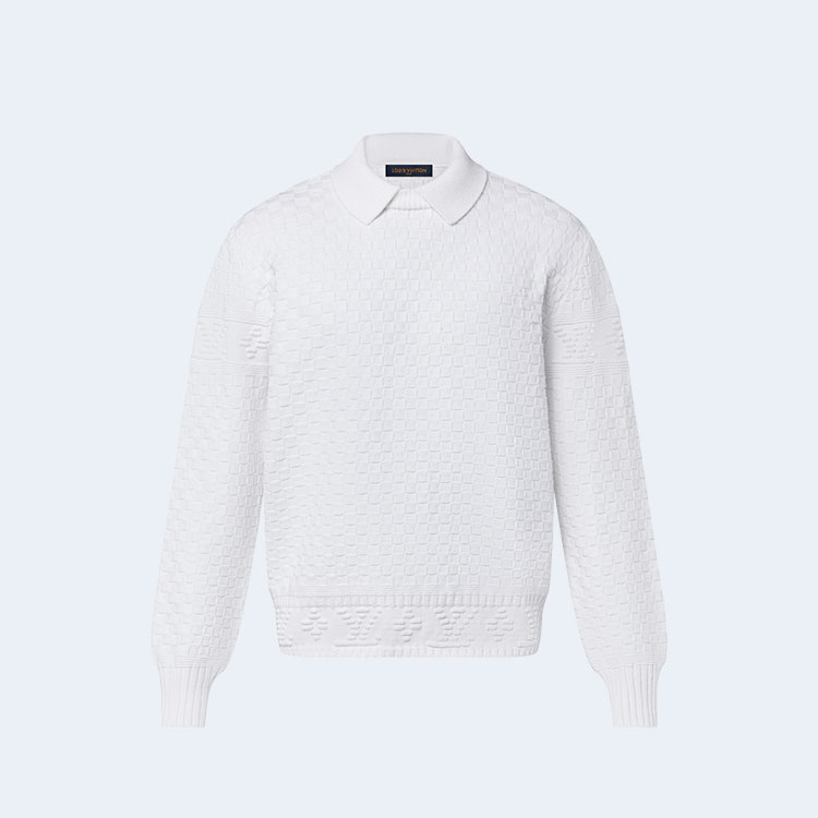 루이비통 울 블렌드 풀오버 화이트