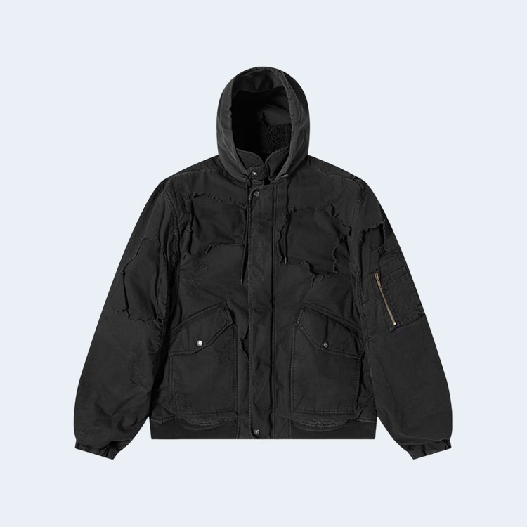 발렌시아가 디스트로이드 봄버 자켓