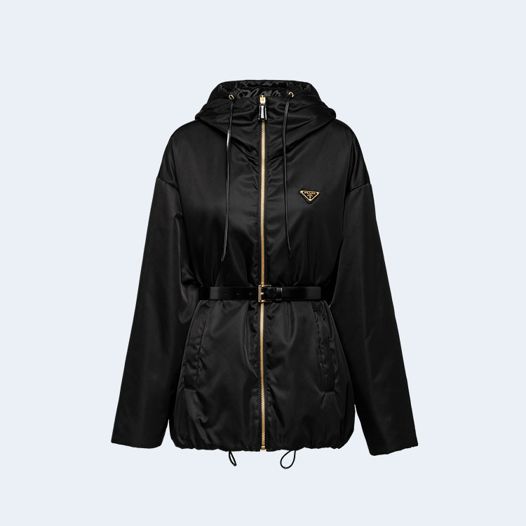 프라다 리나일론 블루종 자켓