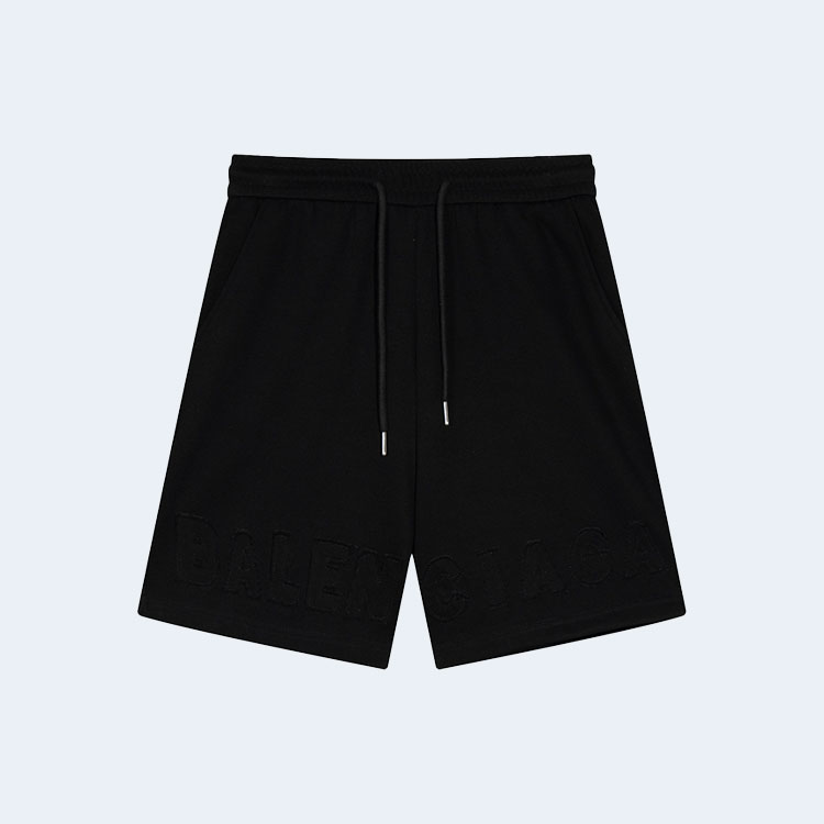 발렌시아가 하드웨어 로고 쇼츠 블랙