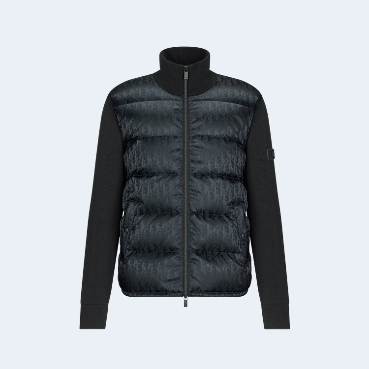 디올 오블리크 울 니트 자켓