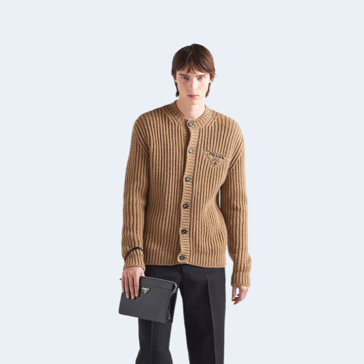 프라다 캐시고라 니트 가디건