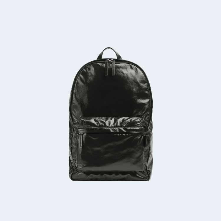 보테가 베네타 머드 미디엄 아키타입 백팩 블랙